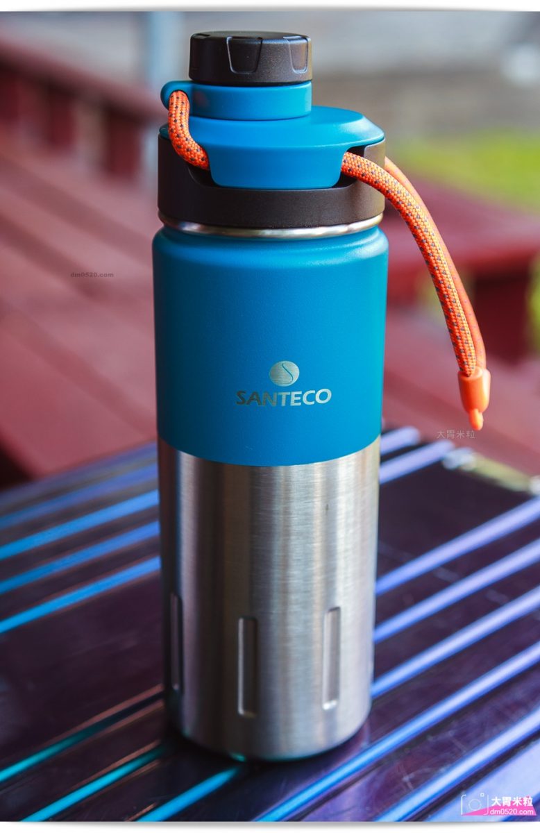 SANTECO保溫壺推薦,好看又時尚的法國環保不鏽鋼杯,掛繩方便攜帶x雙層真空保溫保冷,戶外/辦公室/運動到處都好用!環保保溫杯推薦,不銹鋼保溫杯推薦