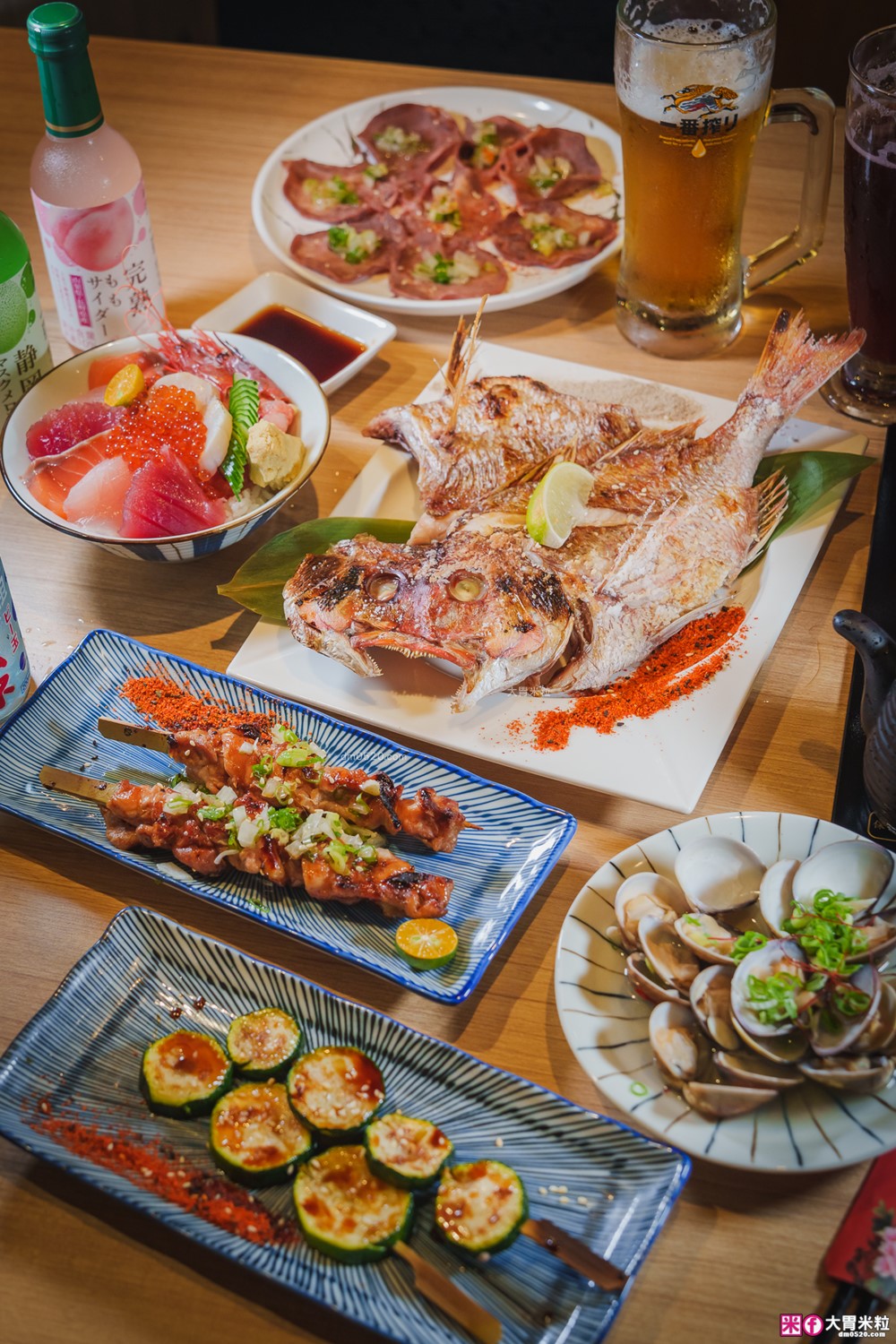 桃園中壢美食│海柒居酒屋(菜單)│高CP值串燒+生魚海鮮丼飯+牛筋味噌鍋│中壢深夜食堂~下班就來這聚餐微醺│中壢居酒屋推薦│中壢宵夜推薦