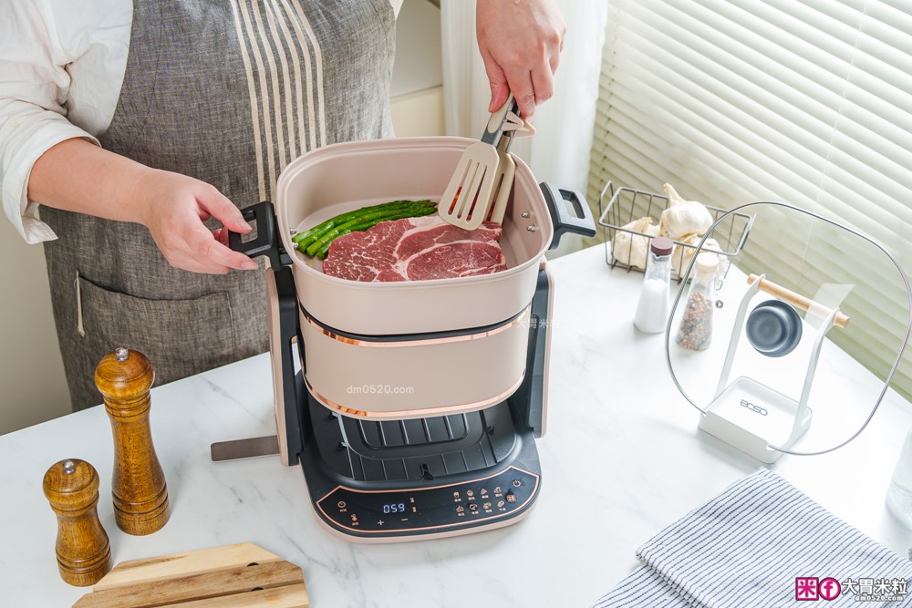 一台抵九台新世代氣炸鍋霸主「BOSO全能料理玻璃翻轉氣炸鍋」租屋族健身族小家庭必備廚房神器| 玻璃氣炸鍋推薦| 翻轉氣炸鍋萬用鍋推薦