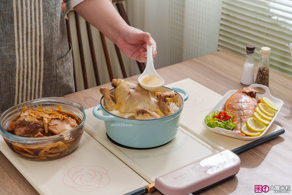 秋冬飯菜永遠熱呼呼！開箱實測「imami 暖食樂PRO」第二代雙效智能加熱飯菜保溫板│不挑器皿保溫+黑晶電陶爐加熱～一板多用