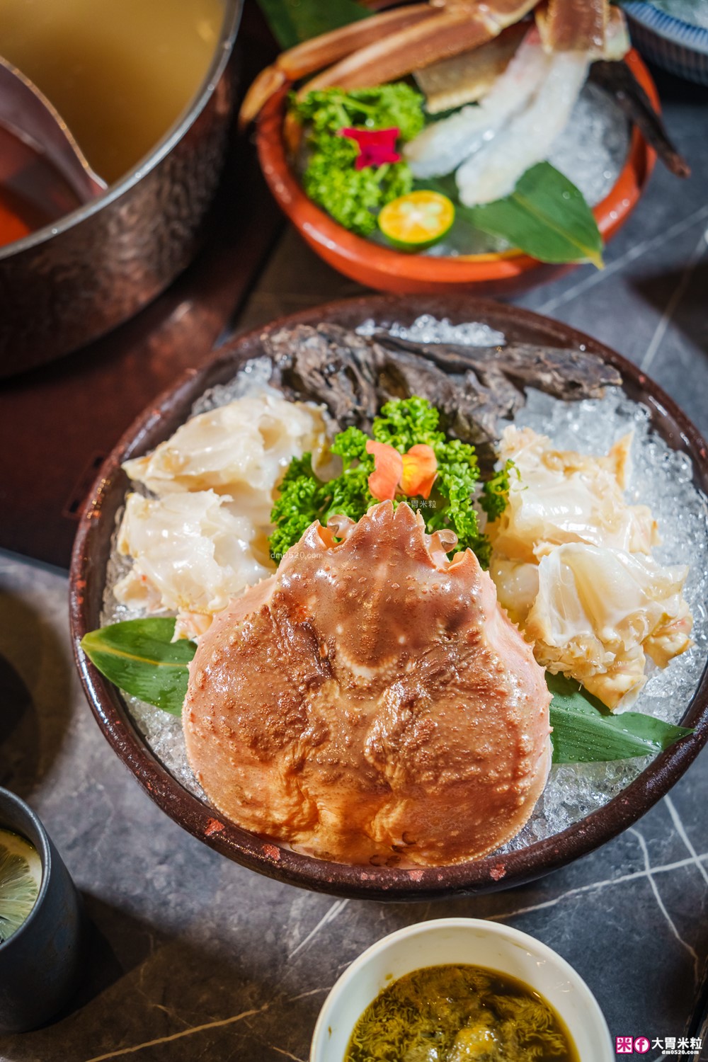 火鍋界愛馬仕推出松葉蟹套餐囉│二本松涮涮屋(菜單)│大啖松葉蟹五吃~桌邊服務全程免動手│台北大安區美食推薦