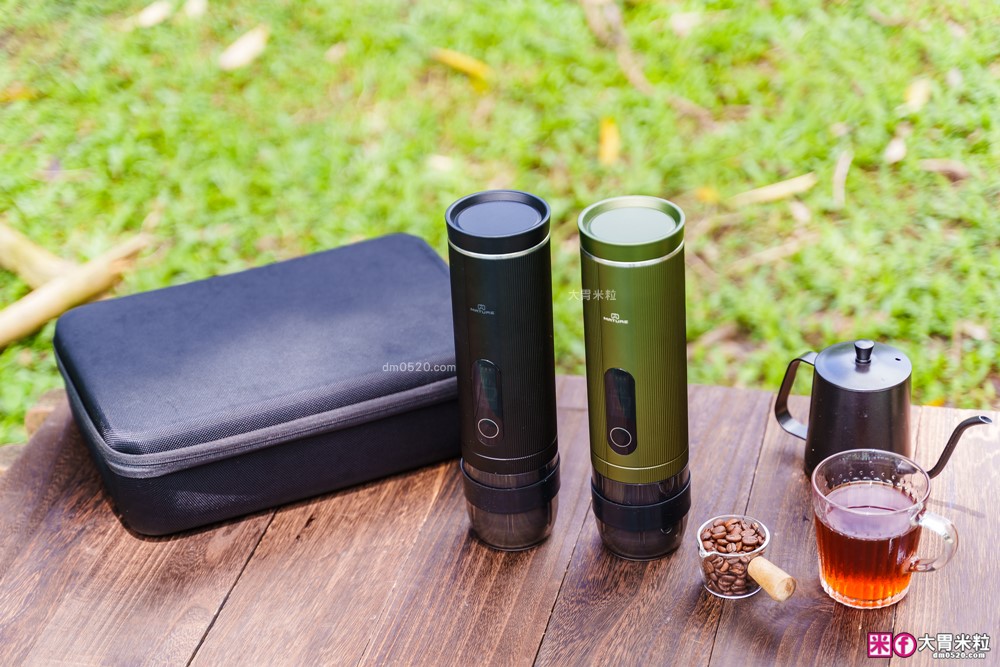 露營旅行必備移動式咖啡館｜MATURE GoBrew 行野全自動咖啡機｜煮水研磨沖煮一機搞定｜ 旅行咖啡神器｜隨身咖啡機推薦