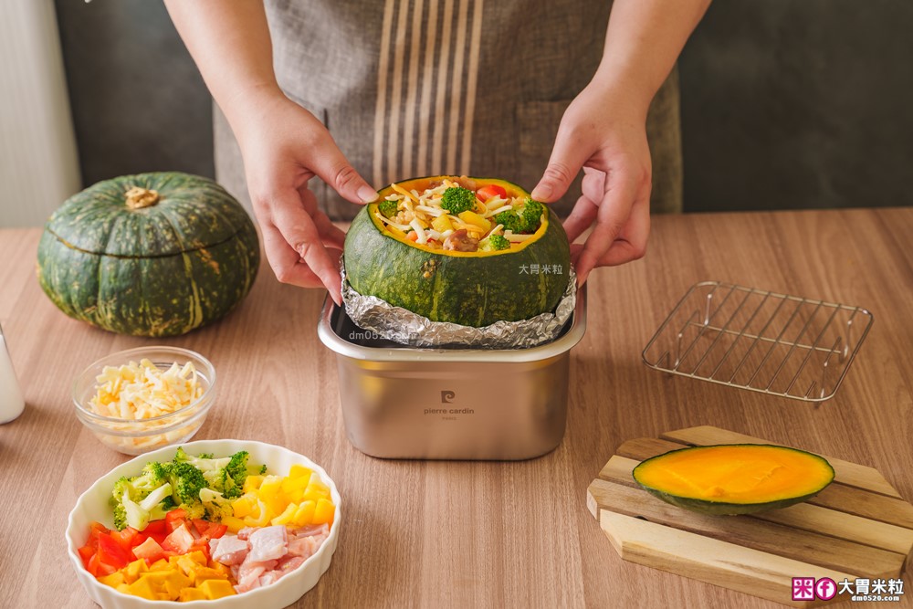 不鏽鋼保鮮盒萬用鍋推薦「Pierre Cardin 保鮮煮義鍋」蒸煮炸烤+保鮮全搞定│可拆卸手把~家用露營折疊鍋推薦│iCook愛料理市集-廚具開箱(32)