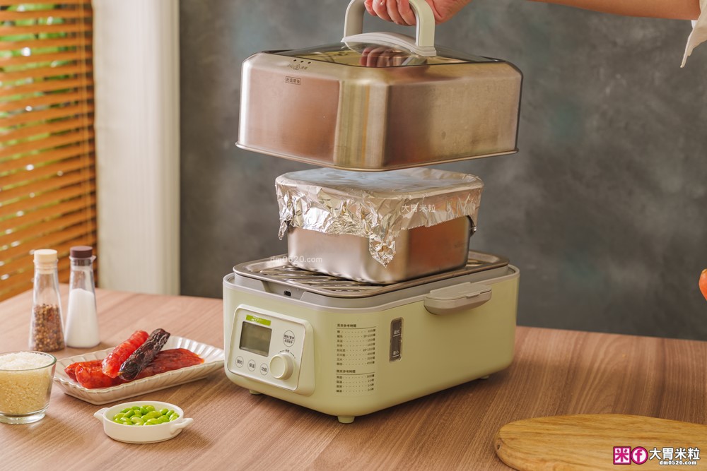 不鏽鋼保鮮盒萬用鍋推薦「Pierre Cardin 保鮮煮義鍋」蒸煮炸烤+保鮮全搞定│可拆卸手把~家用露營折疊鍋推薦│iCook愛料理市集-廚具開箱(32)