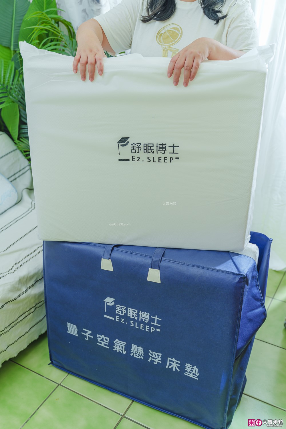 一覺進入宇宙太空「Ez.sleep 舒眠博士 太空懸浮床墊+太空懸浮枕+翡翠極凍被」4D高分子透氣纖維+涼感永凍紗表布~天天都想躺平