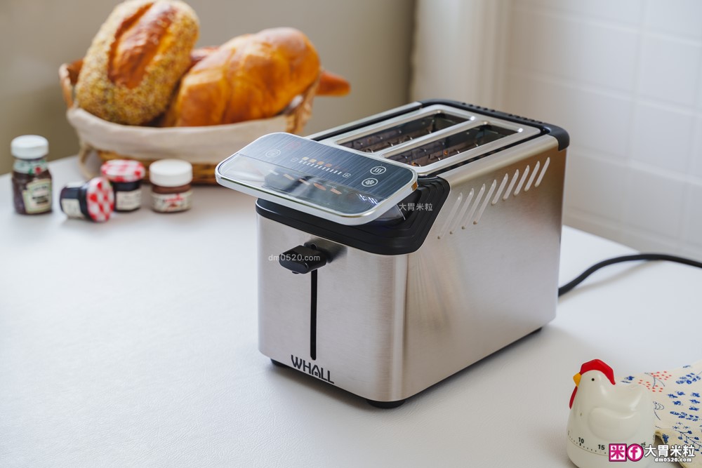 可頌貝果鬆餅都能烤「美國 Whall極致酥脆烤麵包機」全台唯一觸控烤麵包機│11段烤色+A4體積卻藏著大魔王實力
