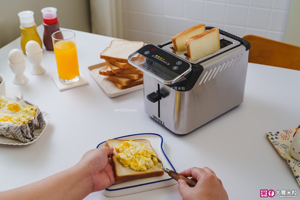 可頌貝果鬆餅都能烤「美國 Whall極致酥脆烤麵包機」全台唯一觸控烤麵包機│11段烤色+A4體積卻藏著大魔王實力