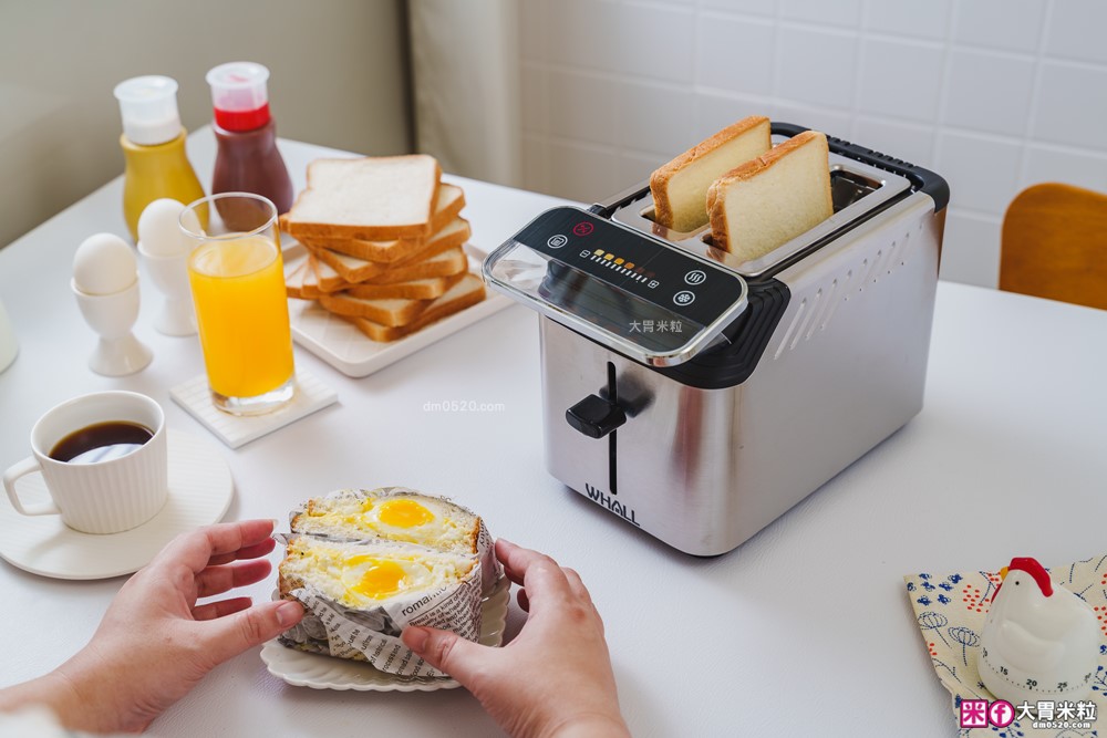 可頌貝果鬆餅都能烤「美國 Whall極致酥脆烤麵包機」全台唯一觸控烤麵包機│11段烤色+A4體積卻藏著大魔王實力