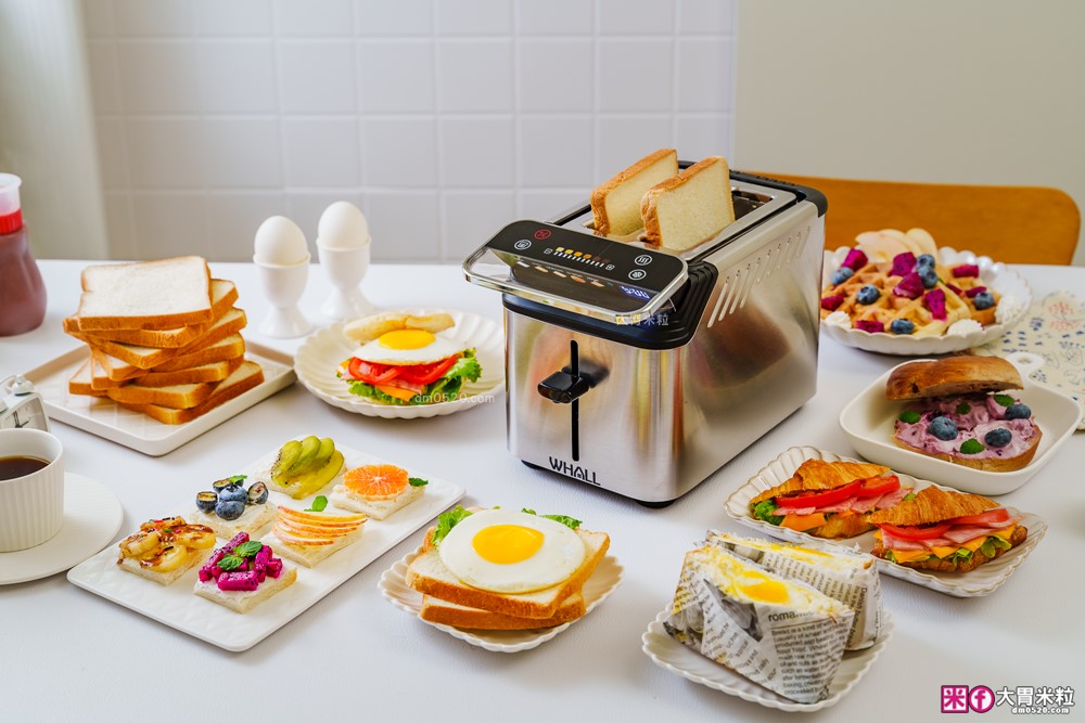 可頌貝果鬆餅都能烤「美國 Whall極致酥脆烤麵包機」全台唯一觸控烤麵包機│11段烤色+A4體積卻藏著大魔王實力 可頌貝果鬆餅都能烤「美國 Whall極致酥脆烤麵包機」全台唯一觸控烤麵包機│11段烤色+A4體積卻藏著大魔王實力