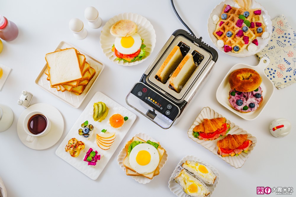 可頌貝果鬆餅都能烤「美國 Whall極致酥脆烤麵包機」全台唯一觸控烤麵包機│11段烤色+A4體積卻藏著大魔王實力