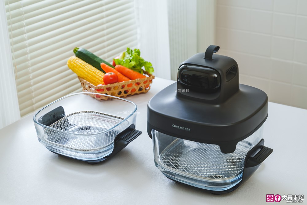 玻璃氣炸鍋推薦「one-meter 玻霸鍋 Plus」4.5L+2.5L 雙鍋替換│烤炸焗烘+保鮮一鍋多用搞定
