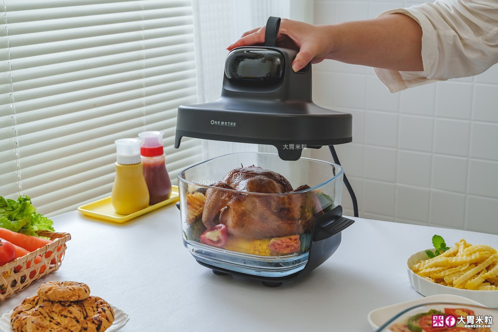 玻璃氣炸鍋推薦「one-meter 玻霸鍋 Plus」4.5L+2.5L 雙鍋替換│烤炸焗烘+保鮮一鍋多用搞定