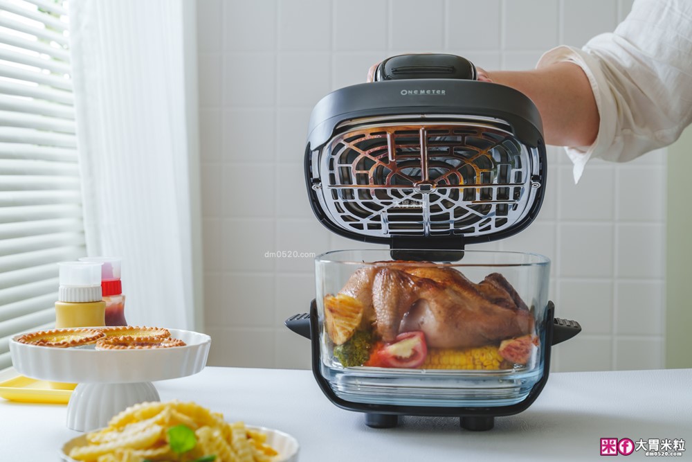 玻璃氣炸鍋推薦「one-meter 玻霸鍋 Plus」4.5L+2.5L 雙鍋替換│烤炸焗烘+保鮮一鍋多用搞定
