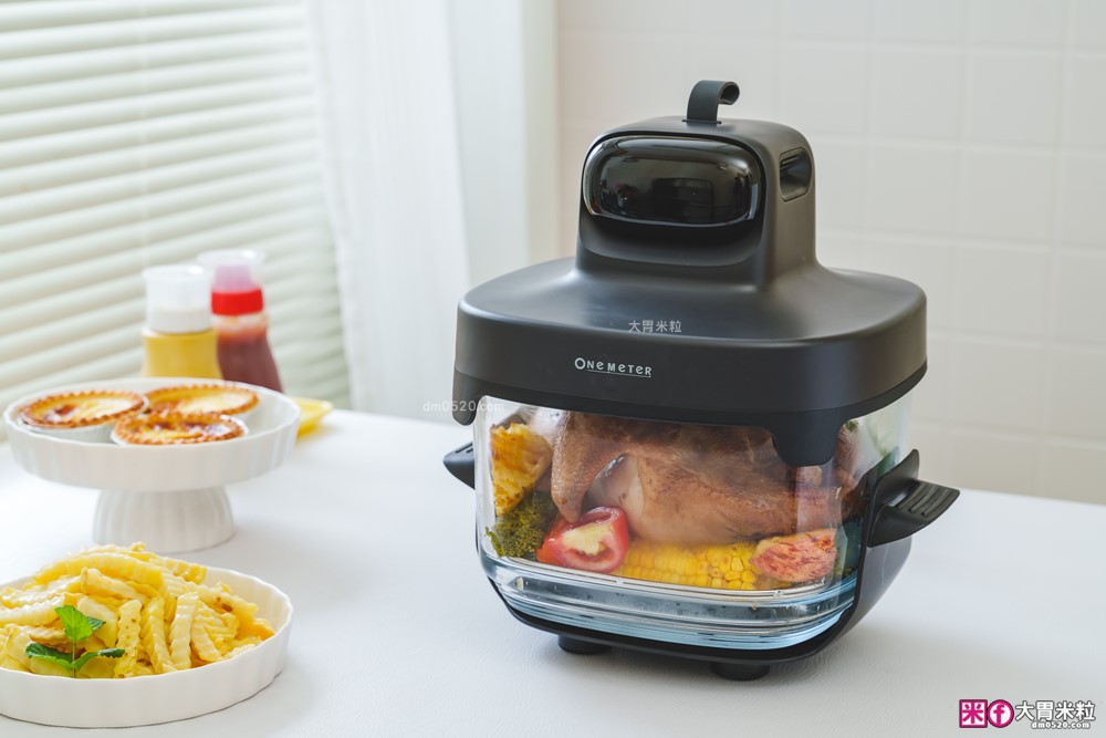 玻璃氣炸鍋推薦「one-meter 玻霸鍋 Plus」4.5L+2.5L 雙鍋替換│烤炸焗烘+保鮮一鍋多用搞定