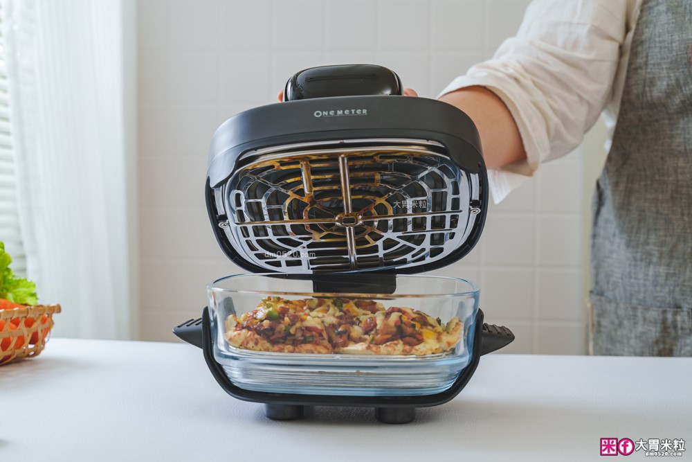 玻璃氣炸鍋推薦「one-meter 玻霸鍋 Plus」4.5L+2.5L 雙鍋替換│烤炸焗烘+保鮮一鍋多用搞定