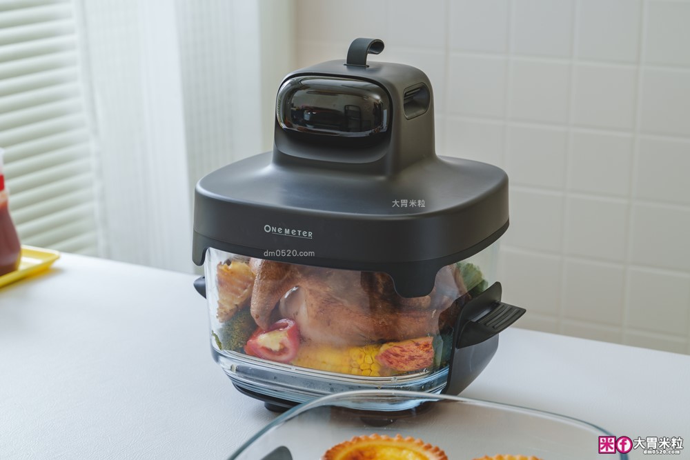 玻璃氣炸鍋推薦「one-meter 玻霸鍋 Plus」4.5L+2.5L 雙鍋替換│烤炸焗烘+保鮮一鍋多用搞定