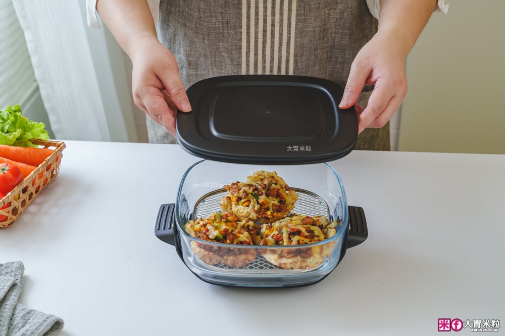 玻璃氣炸鍋推薦「one-meter 玻霸鍋 Plus」4.5L+2.5L 雙鍋替換│烤炸焗烘+保鮮一鍋多用搞定
