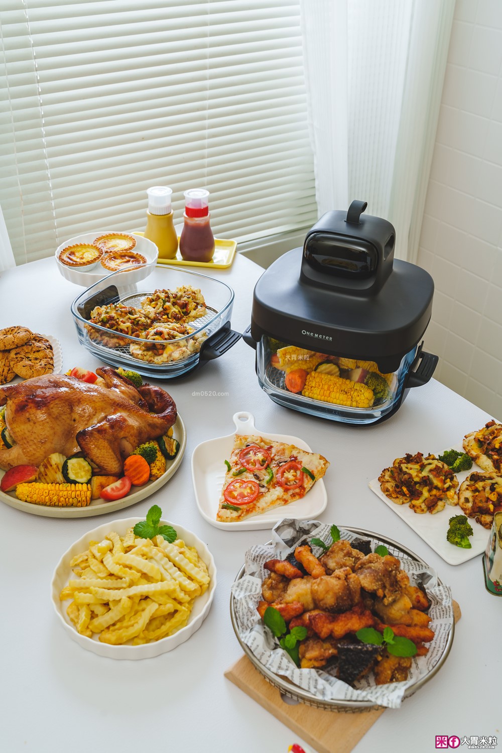 玻璃氣炸鍋推薦「one-meter 玻霸鍋 Plus」4.5L+2.5L 雙鍋替換│烤炸焗烘+保鮮一鍋多用搞定