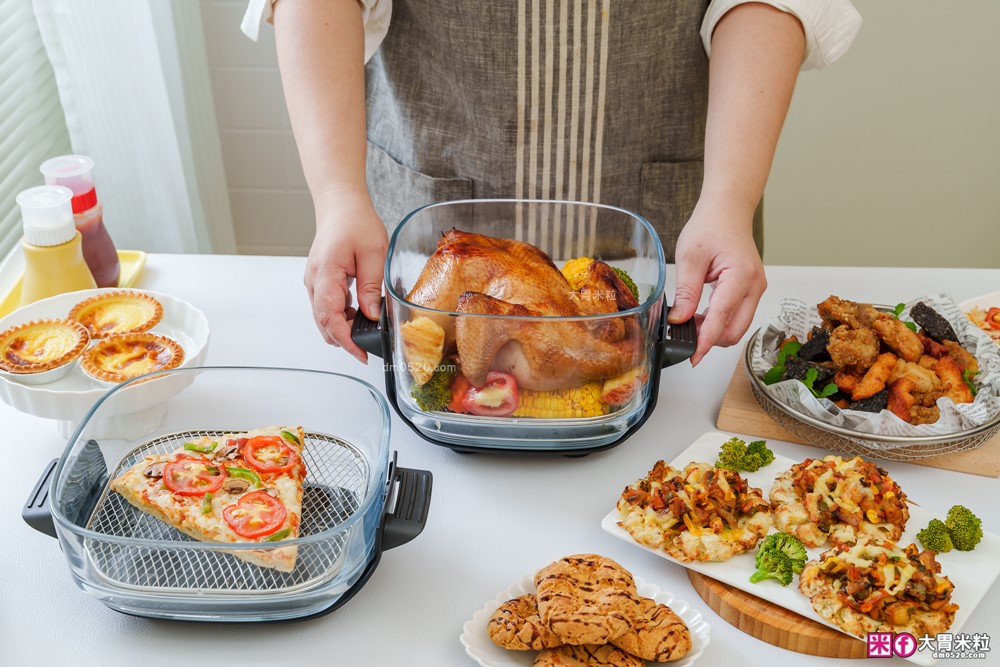 玻璃氣炸鍋推薦「one-meter 玻霸鍋 Plus」4.5L+2.5L 雙鍋替換│烤炸焗烘+保鮮一鍋多用搞定