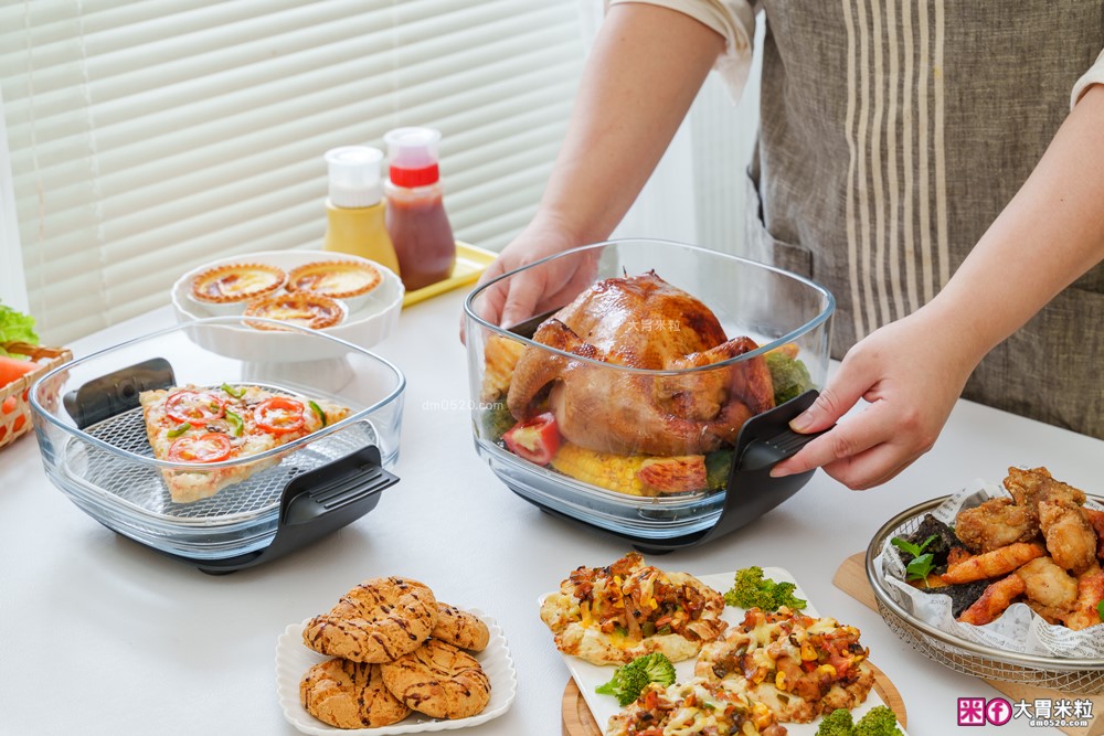 玻璃氣炸鍋推薦「one-meter 玻霸鍋 Plus」4.5L+2.5L 雙鍋替換│烤炸焗烘+保鮮一鍋多用搞定