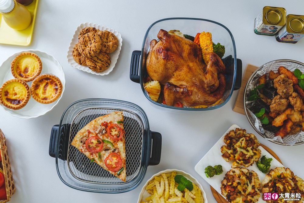 玻璃氣炸鍋推薦「one-meter 玻霸鍋 Plus」4.5L+2.5L 雙鍋替換│烤炸焗烘+保鮮一鍋多用搞定