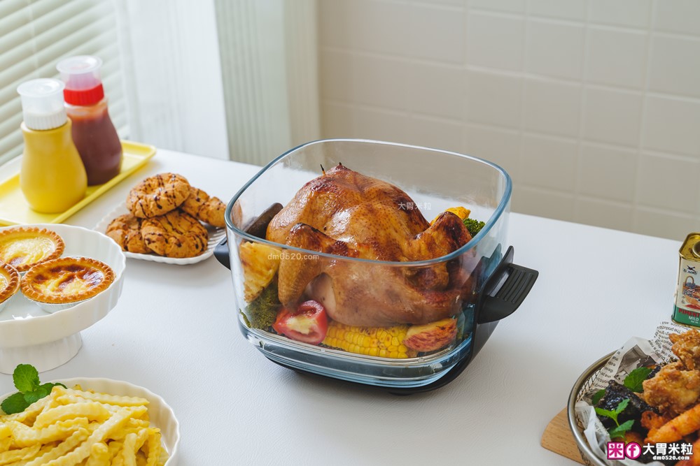 玻璃氣炸鍋推薦「one-meter 玻霸鍋 Plus」4.5L+2.5L 雙鍋替換│烤炸焗烘+保鮮一鍋多用搞定