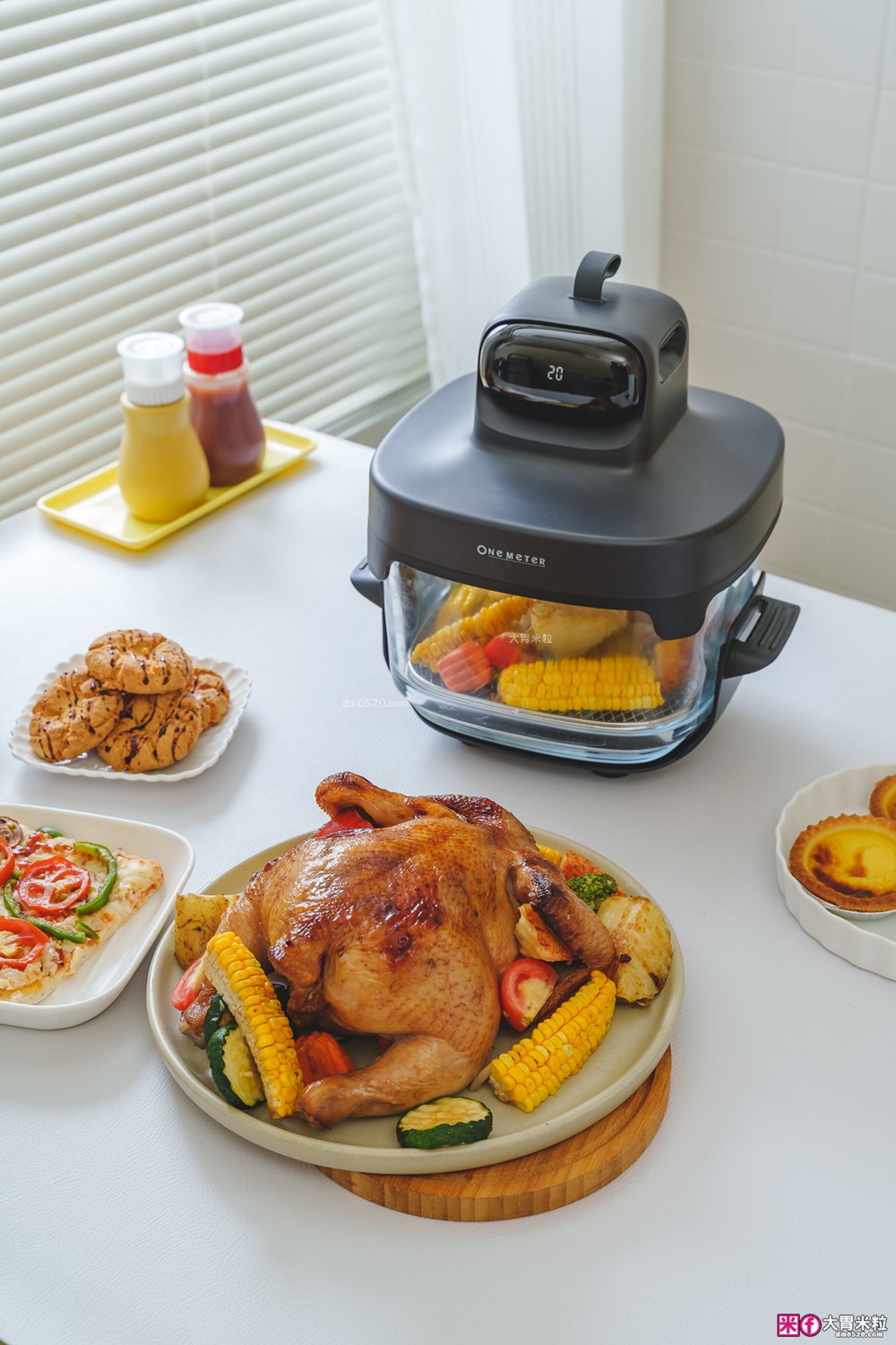 玻璃氣炸鍋推薦「one-meter 玻霸鍋 Plus」4.5L+2.5L 雙鍋替換│烤炸焗烘+保鮮一鍋多用搞定