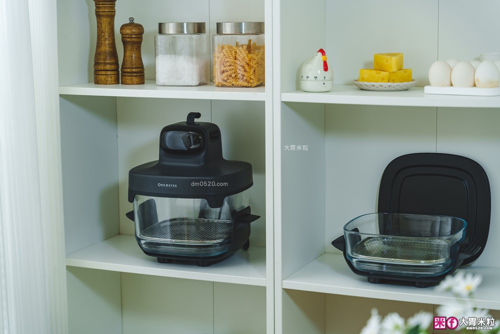 玻璃氣炸鍋推薦「one-meter 玻霸鍋 Plus」4.5L+2.5L 雙鍋替換│烤炸焗烘+保鮮一鍋多用搞定