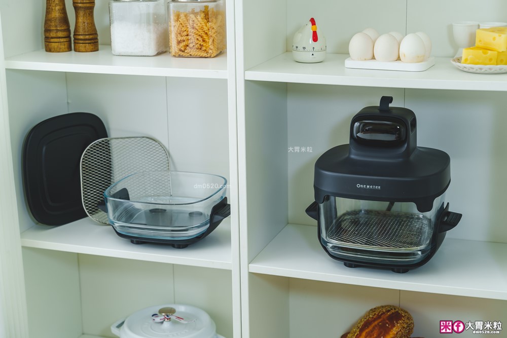 玻璃氣炸鍋推薦「one-meter 玻霸鍋 Plus」4.5L+2.5L 雙鍋替換│烤炸焗烘+保鮮一鍋多用搞定