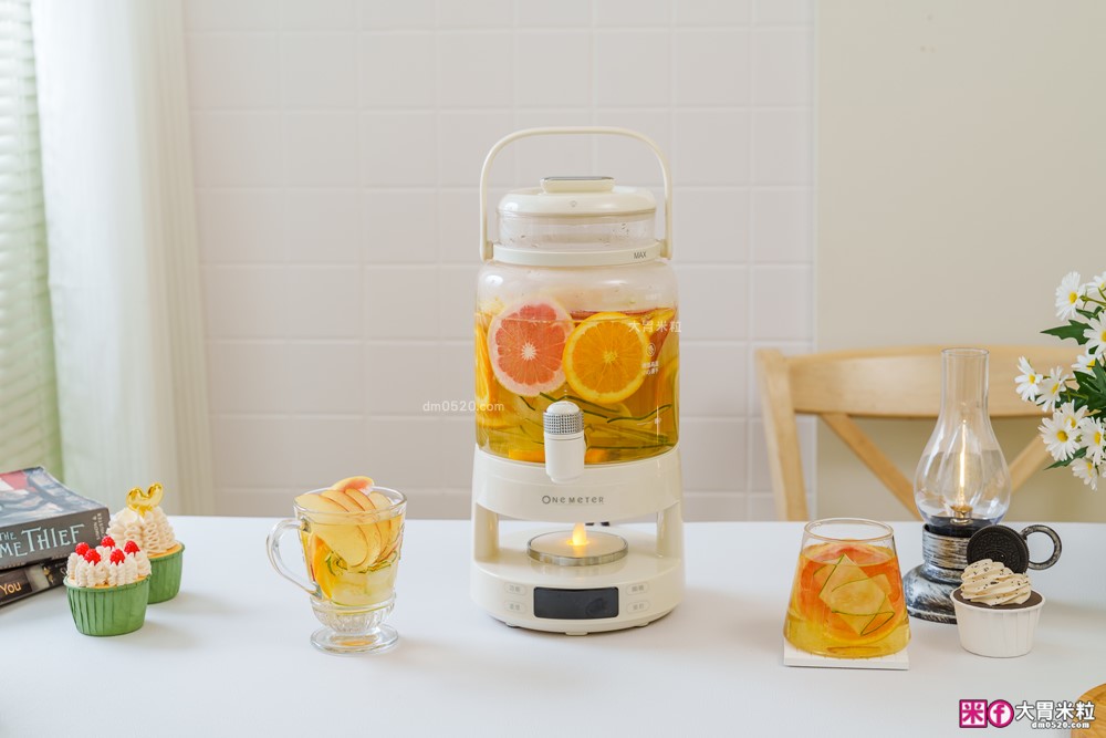 一機六用「one-meter 轉轉煮茶機」多功能水龍頭養生壺│2.8L大容量+分離式壺身+仿真火焰燈~喝水煮茶熱紅酒享受滿滿儀式感│養生煮水壺推薦