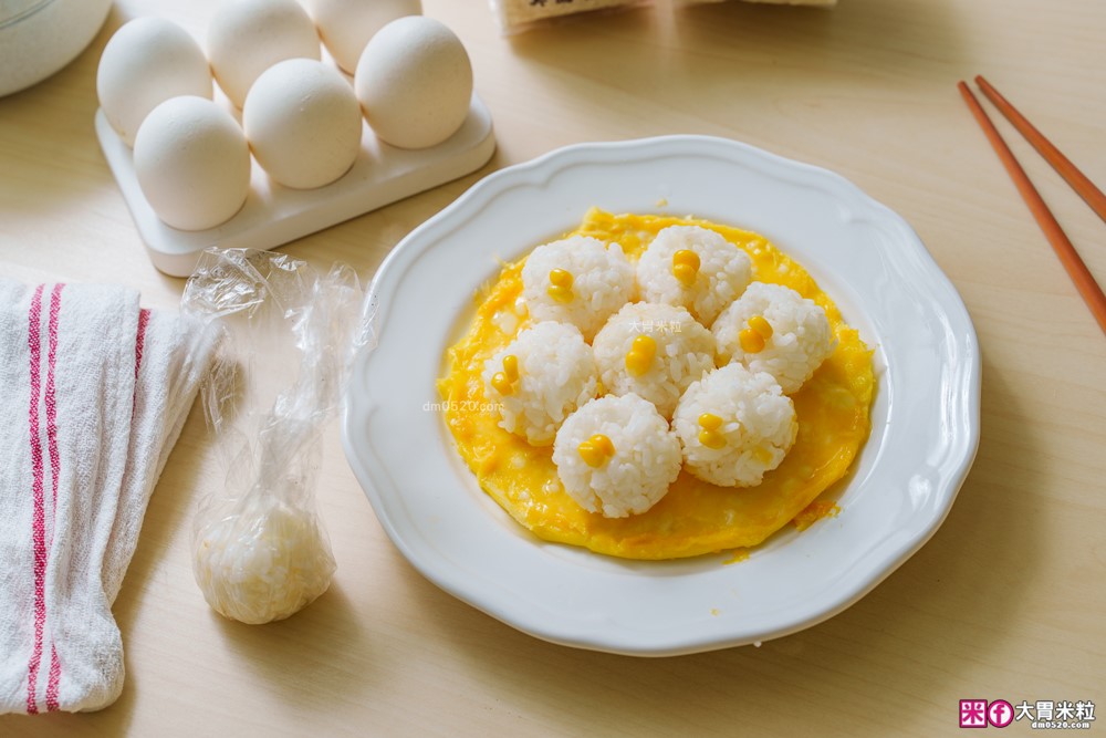 米飯料理食譜】炒飯生日蛋糕│小雞蛋包飯│港式臘味飯(電鍋版)│焗烤米飯蛋塔│美國稻米(茉莉香米)