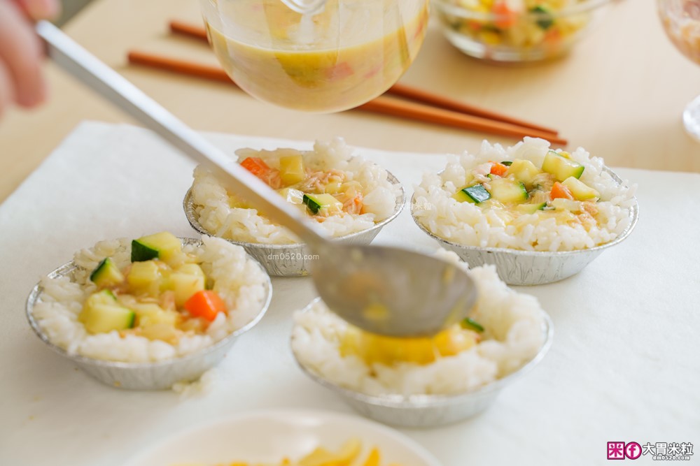 米飯料理食譜】炒飯生日蛋糕│小雞蛋包飯│港式臘味飯(電鍋版)│焗烤米飯蛋塔│美國稻米(茉莉香米)