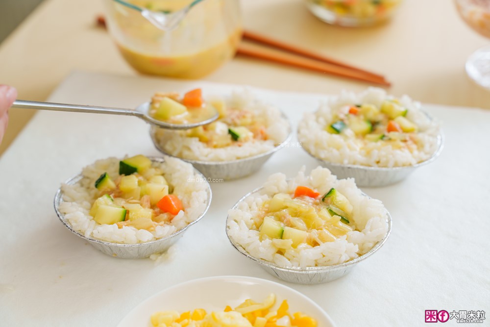 米飯料理食譜】炒飯生日蛋糕│小雞蛋包飯│港式臘味飯(電鍋版)│焗烤米飯蛋塔│美國稻米(茉莉香米)