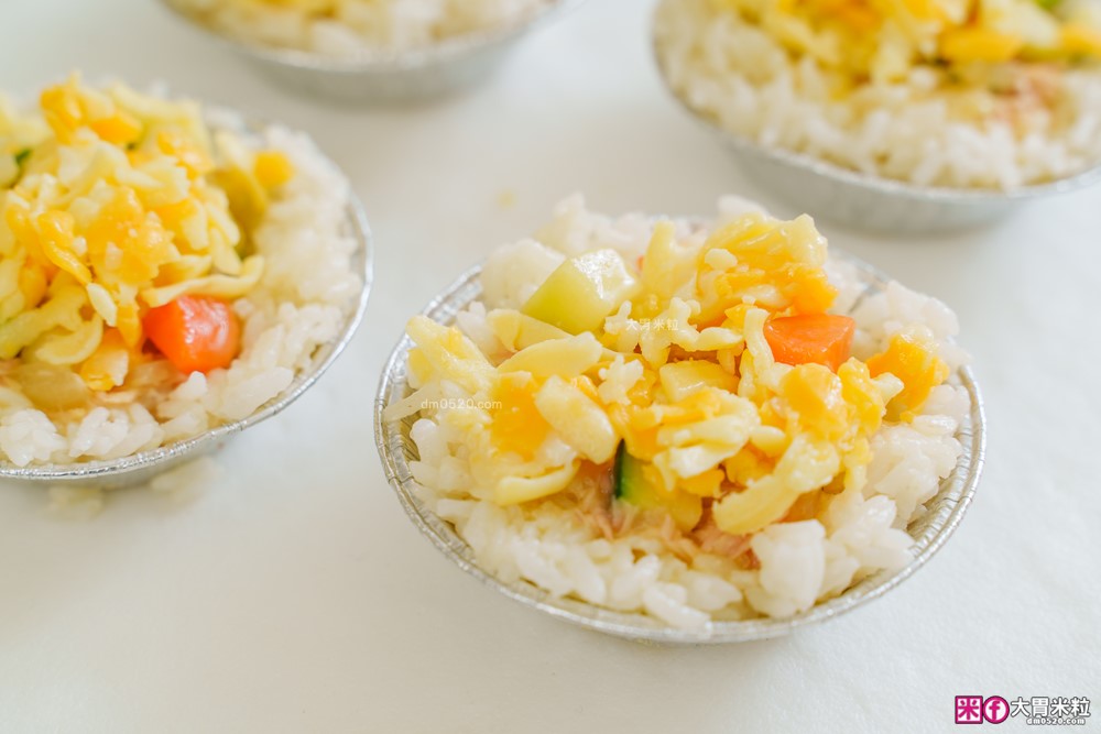 米飯料理食譜】炒飯生日蛋糕│小雞蛋包飯│港式臘味飯(電鍋版)│焗烤米飯蛋塔│美國稻米(茉莉香米)