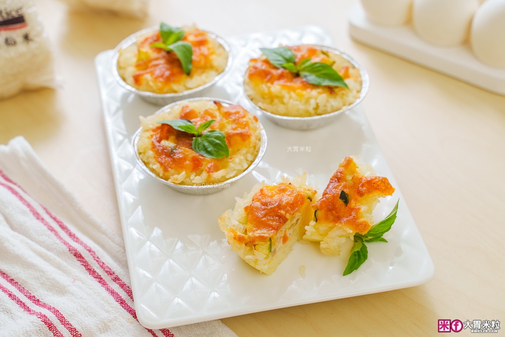 米飯料理食譜】炒飯生日蛋糕│小雞蛋包飯│港式臘味飯(電鍋版)│焗烤米飯蛋塔│美國稻米(茉莉香米)
