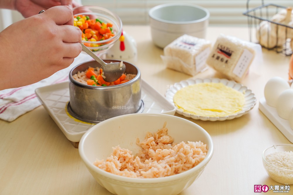 米飯料理食譜】炒飯生日蛋糕│小雞蛋包飯│港式臘味飯(電鍋版)│焗烤米飯蛋塔│美國稻米(茉莉香米)