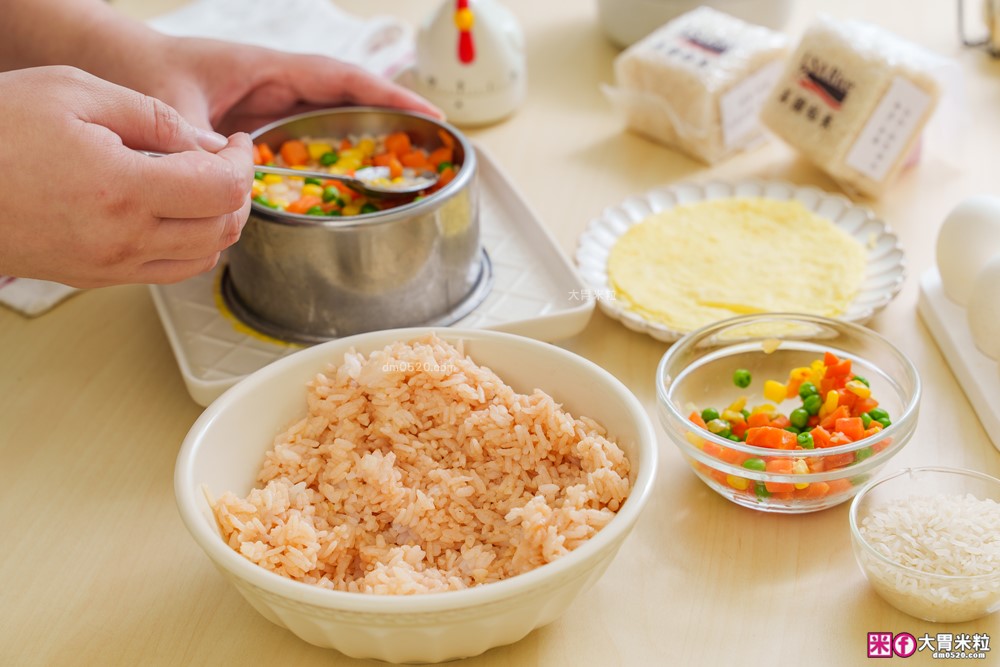 米飯料理食譜】炒飯生日蛋糕│小雞蛋包飯│港式臘味飯(電鍋版)│焗烤米飯蛋塔│美國稻米(茉莉香米)