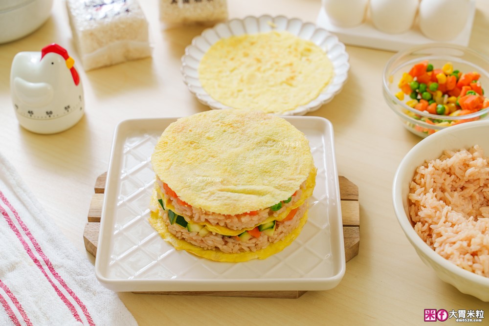 米飯料理食譜】炒飯生日蛋糕│小雞蛋包飯│港式臘味飯(電鍋版)│焗烤米飯蛋塔│美國稻米(茉莉香米)