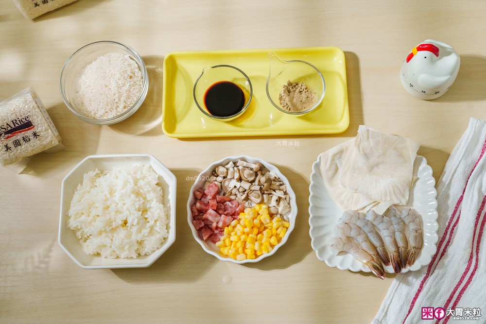 8道米飯料理食譜】電鍋四季豆角燜飯│珍珠丸子│蔥抓餅包飯糰│餛飩皮燒賣│一顆番茄炒蛋焗烤飯│美國稻米(茉莉香米)