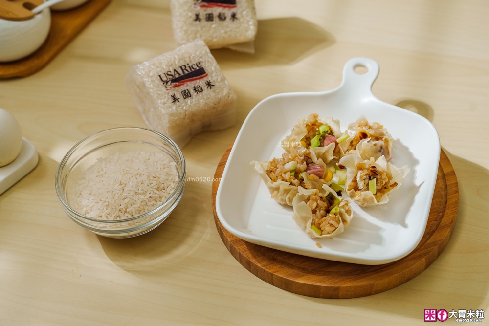 8道米飯料理食譜】電鍋四季豆角燜飯│珍珠丸子│蔥抓餅包飯糰│餛飩皮燒賣│一顆番茄炒蛋焗烤飯│美國稻米(茉莉香米)