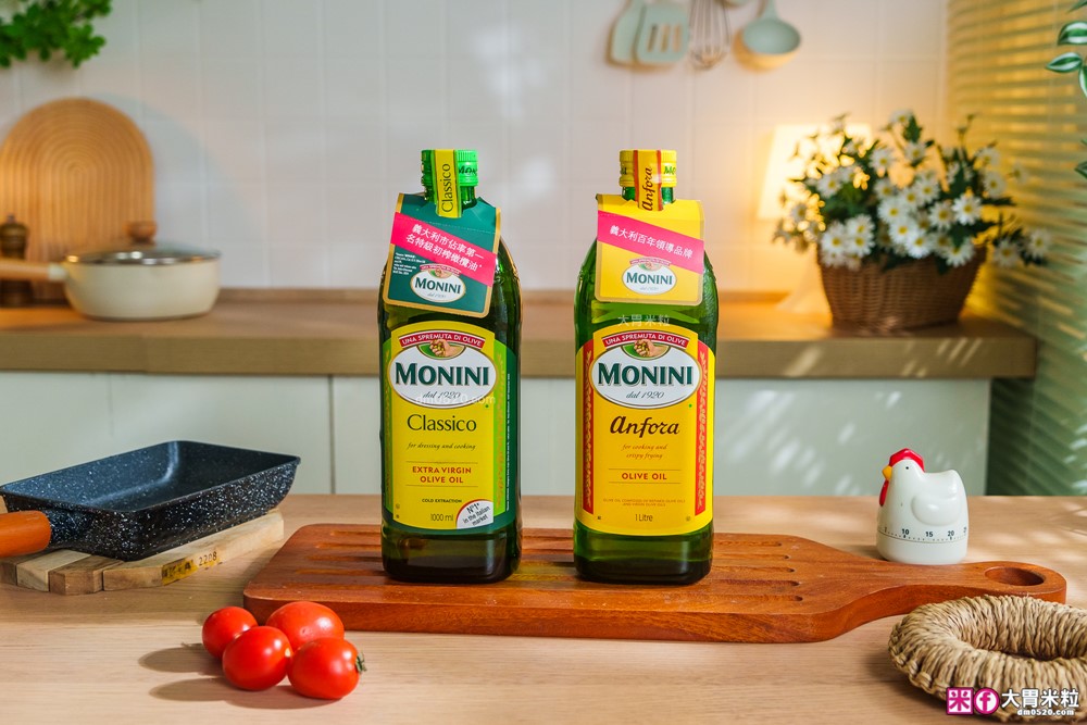 市佔第一「Monini莫尼尼特級初榨橄欖油」生飲等級+義大利莊園原裝~煎炒煮炸一油搞定│橄欖油料理推薦│莎莎醬食譜│蒜油蝦食譜