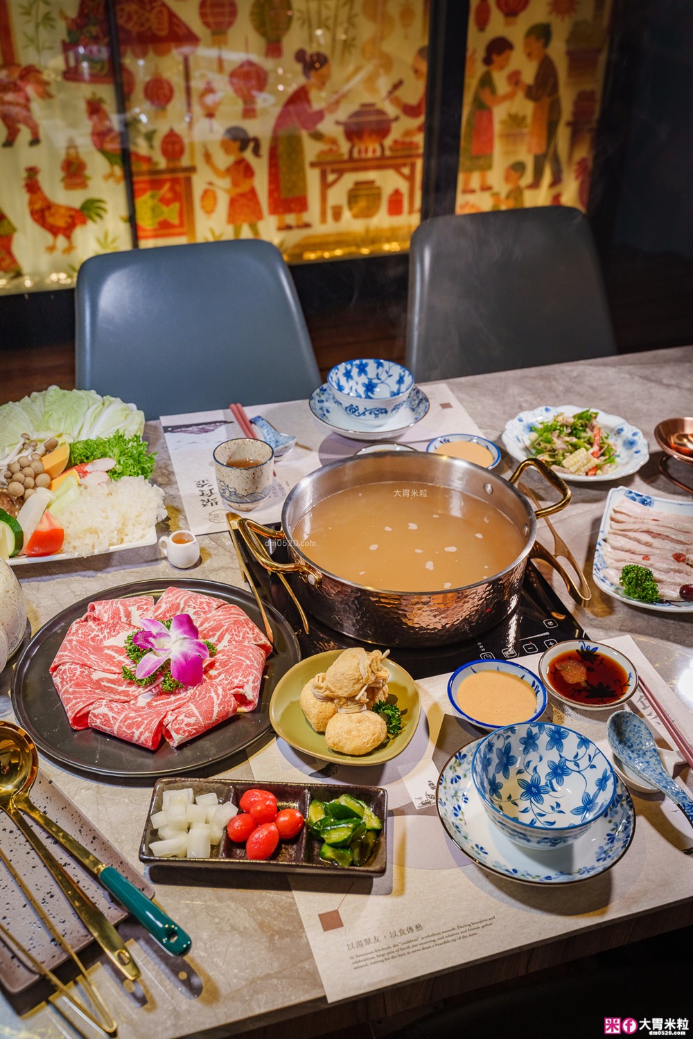大安區頂級鍋物推薦「聚食釜台式頂級蝦湯鍋物」涮鍋超鮮甜+飯後雜炊一定要吃│信義安和站美食│台北包廂火鍋餐廳推薦