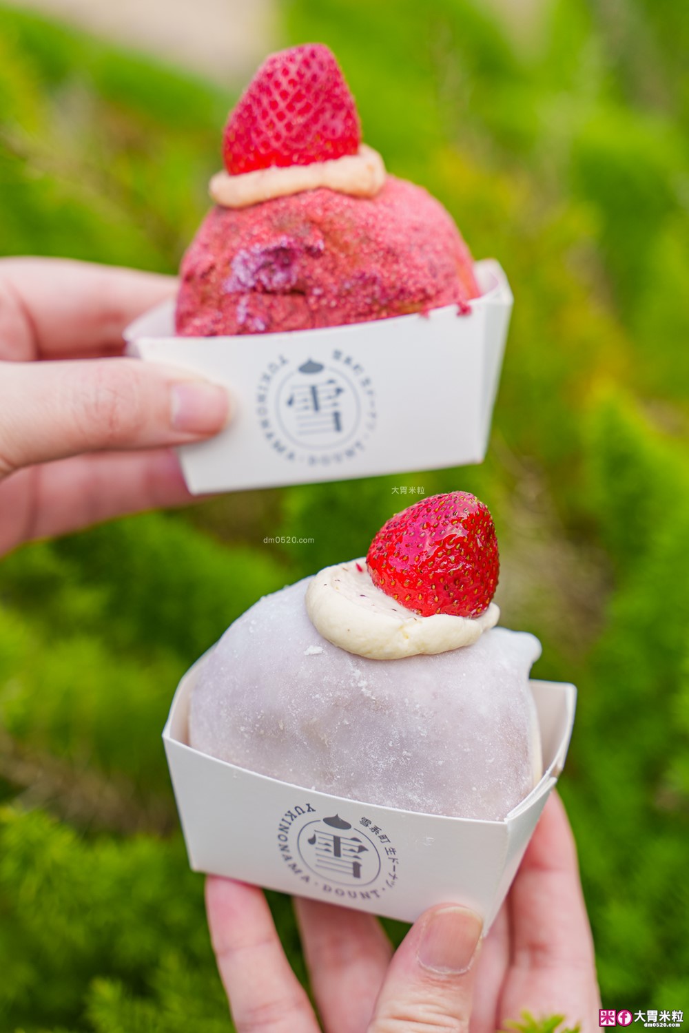 台北車站必吃「雪系町 生甜甜圈」草莓季限定只到3/31~全台首創「草莓大福甜甜圈」Q彈爆漿必吃│台北甜甜圈推薦