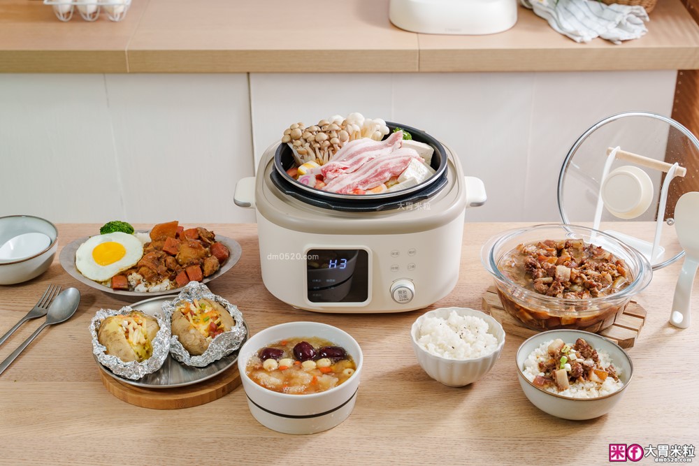 上班族晚餐救星「奇美4L微電腦智慧變壓全能鍋」煮飯最快8分鐘一鍋搞定~12道模式煮滷燉炒一鍋搞定