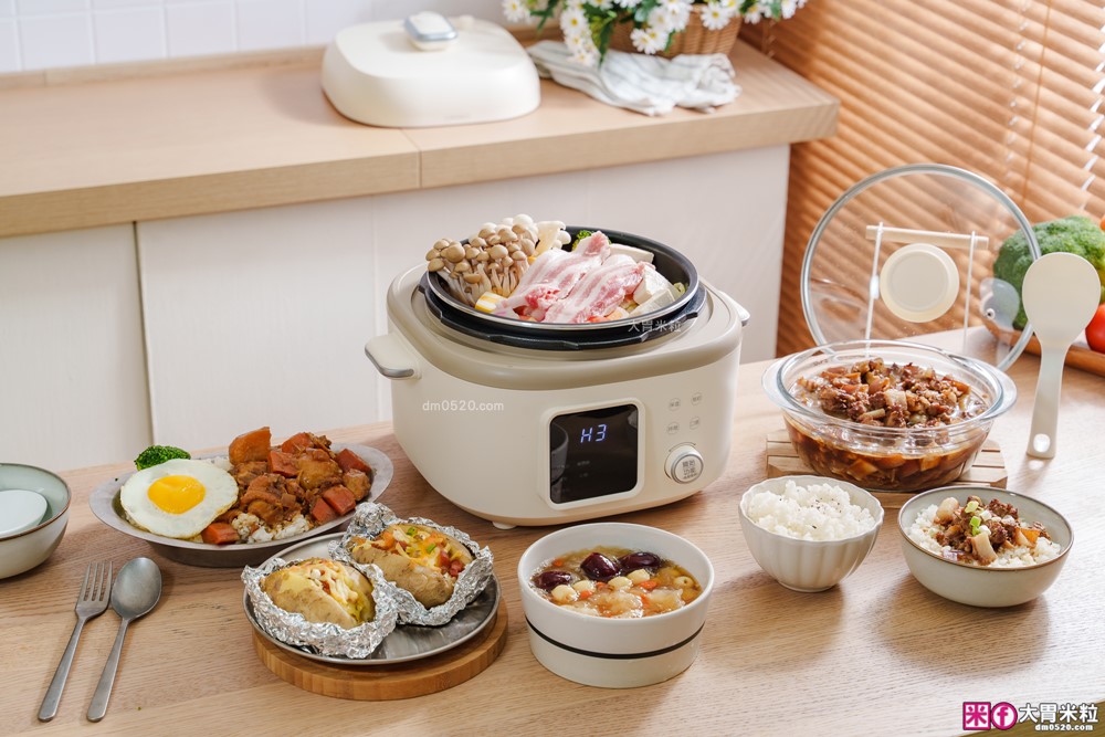 上班族晚餐救星「奇美4L微電腦智慧變壓全能鍋」煮飯最快8分鐘一鍋搞定~12道模式煮滷燉炒一鍋搞定