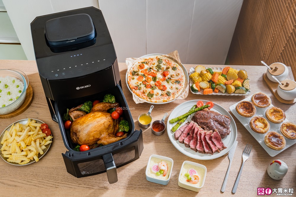 上班族減脂救星「BOSO蒸氣氣炸鍋」蒸炸煮舒肥全能王/120°C蒸氣黑科技/減油90%~宅家變身義式餐酒館