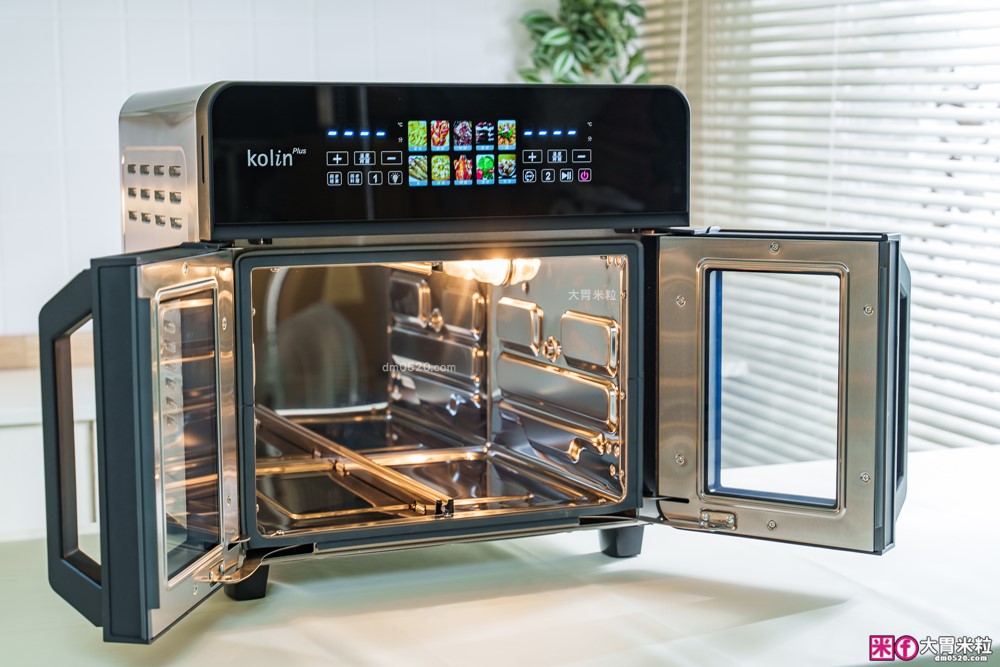 下班15分鐘開四菜「Kolin Plus 雙響炸 雙槽氣炸烤箱」雙槽獨立控溫+同步出餐才是氣炸料理最高境界