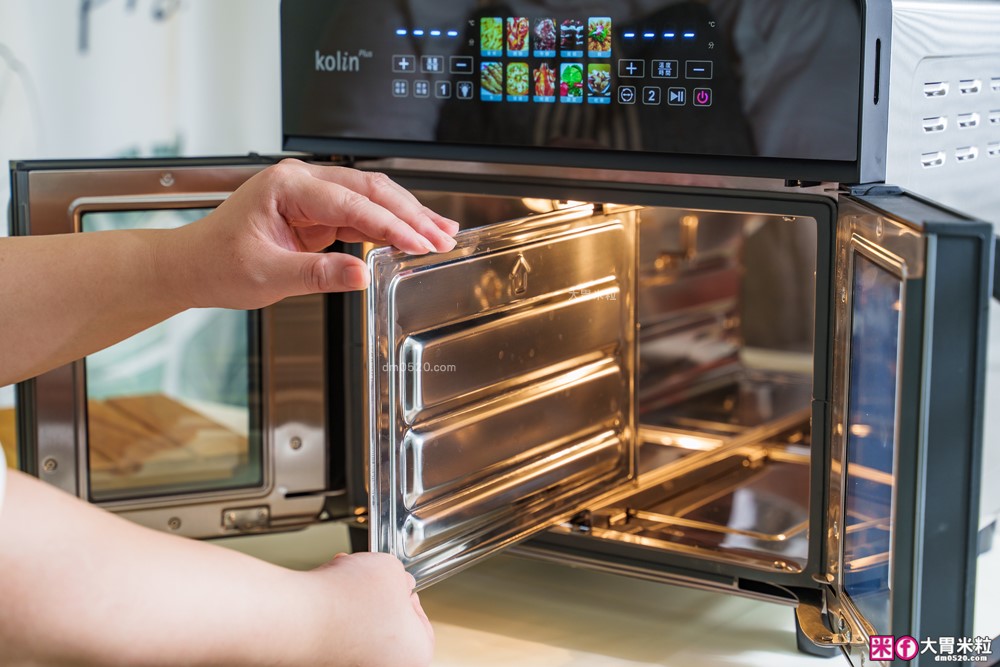 下班15分鐘開四菜「Kolin Plus 雙響炸 雙槽氣炸烤箱」雙槽獨立控溫+同步出餐才是氣炸料理最高境界
