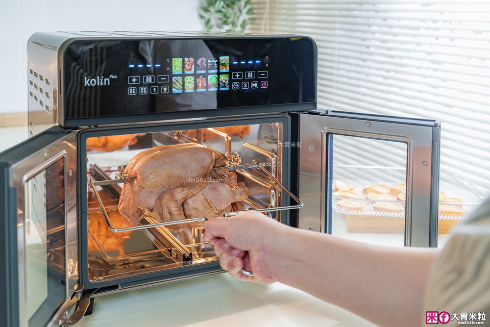 下班15分鐘開四菜「Kolin Plus 雙響炸 雙槽氣炸烤箱」雙槽獨立控溫+同步出餐才是氣炸料理最高境界
