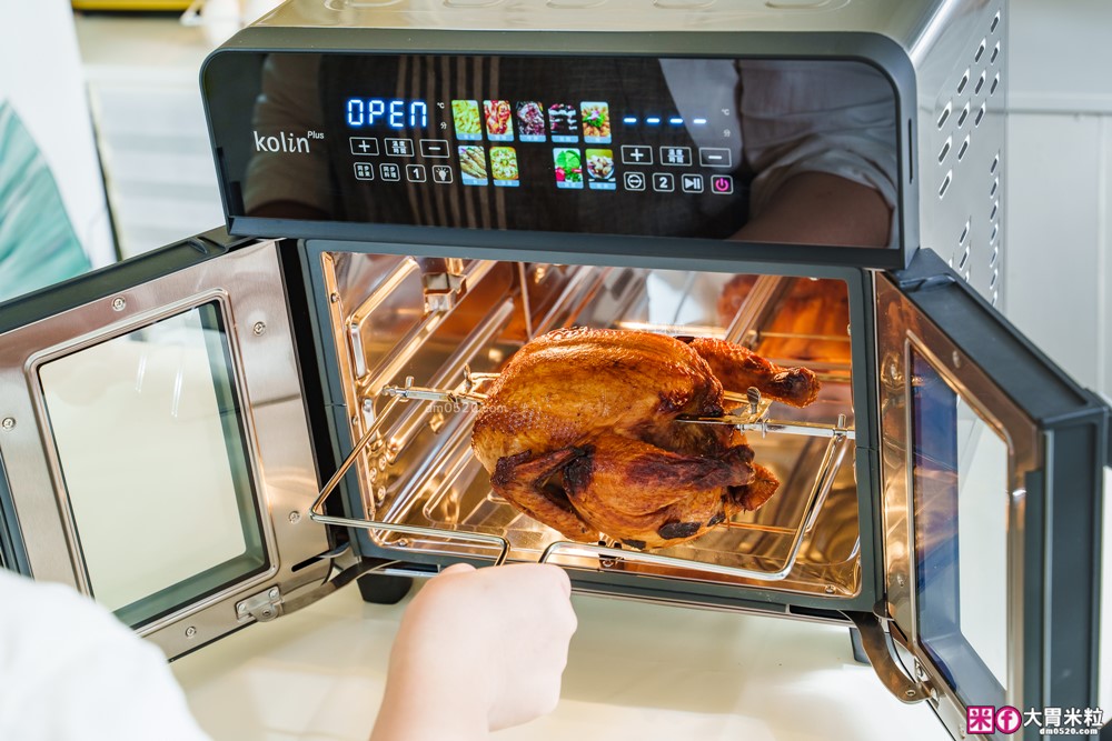 下班15分鐘開四菜「Kolin Plus 雙響炸 雙槽氣炸烤箱」雙槽獨立控溫+同步出餐才是氣炸料理最高境界